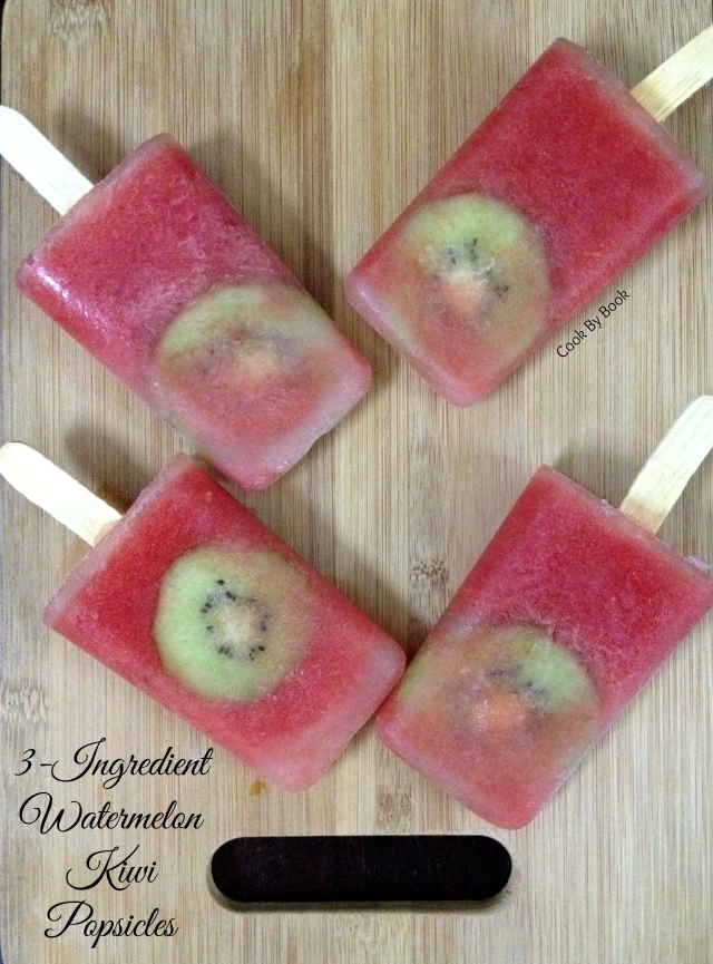 3-Ingredient Watermelon Kiwi Popsicles3